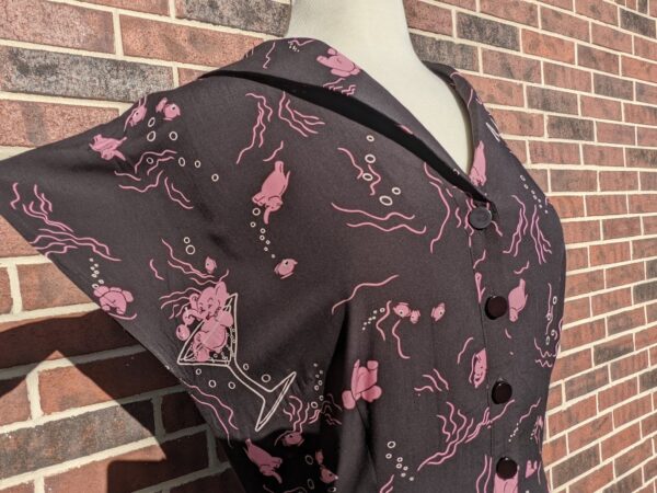 Liza Tipsy Elephants Swing Dress by Collectif
