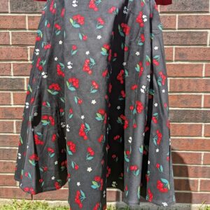 Tanya Cherries & Blossom Swing Skirt by Collectif