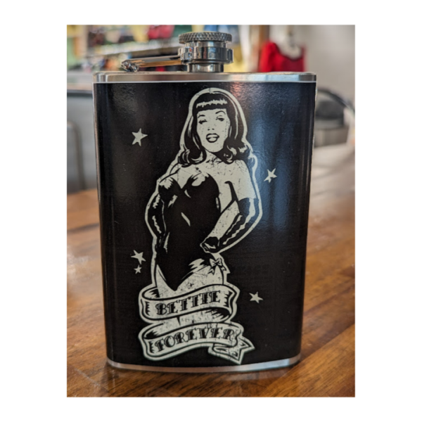 Bettie Page Forever Flask