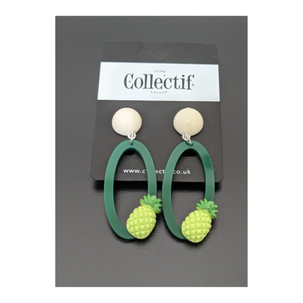 Pineapple Hoop Earrings