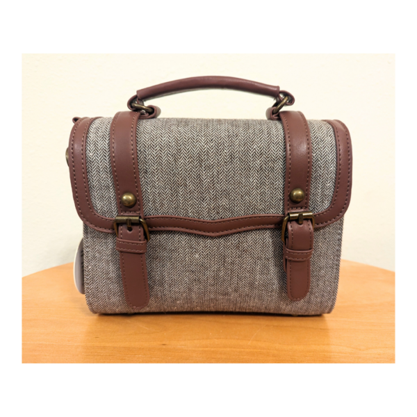 Joanna Herringbone Satchel Bag by Lulu Hun