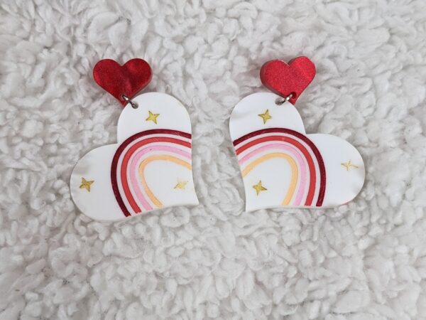 Pastel Heart Earrings