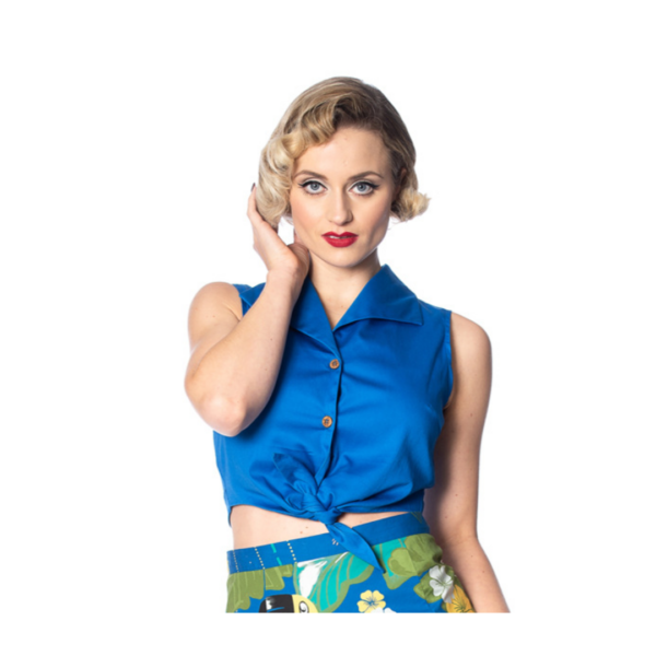 Tiki Time Twist Crop Top